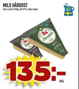 Prisma Mat Arla Mild hårdost erbjuda
