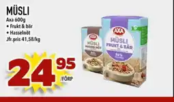 Prisma Mat AXA Müsli erbjuda