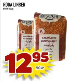 Prisma Mat Sedir Röda linser erbjuda