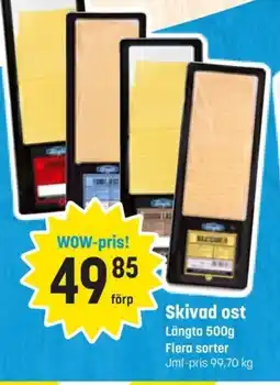 Eurocash Skivad ost Längta erbjuda