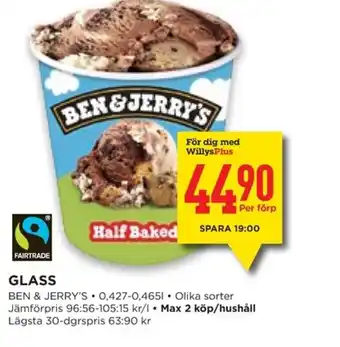 BEN & JERRY'S Glass