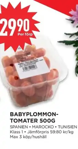 Willys Hemma Babyplommon- tomater erbjuda