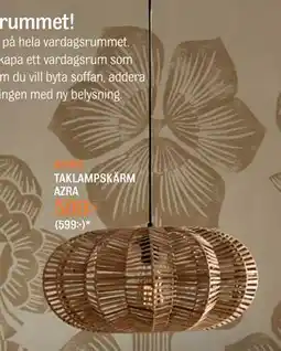 Mio rrTAKLAMPSKÄRM AZRA erbjuda