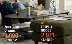 Mio SOFFBORD ZENDRA erbjuda