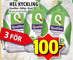 Matvärlden Tensta QUALIKO Hel kyckling erbjuda