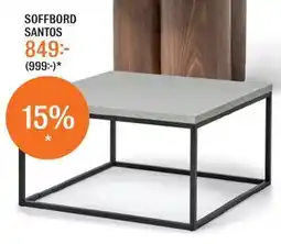 Mio SOFFBORD SANTOS erbjuda