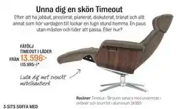 Mio FÅTÖLJ TIMEOUT I LÄDER erbjuda