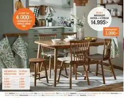 Mio MATGRUPP SIXTEN + 4 STOLAR erbjuda