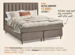 Mio Kontinentalsäng Active Comfort, dubbelsäng med bäddmadrass erbjuda