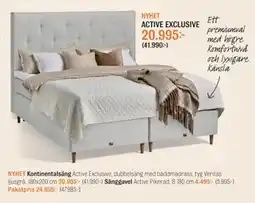 Mio Kontinentalsäng Active Exclusive, dubbelsäng med bäddmadrass erbjuda