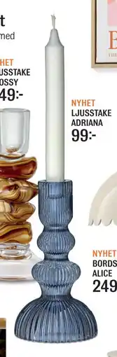 Mio LJUSSTAKE ADRIANA erbjuda