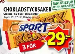 Matvärlden Tensta CHOKLADSTYCKSAKER erbjuda