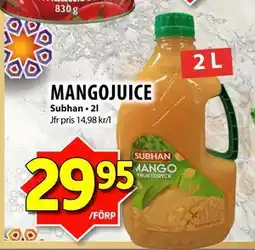Matvärlden Tensta MANGOJUICE erbjuda