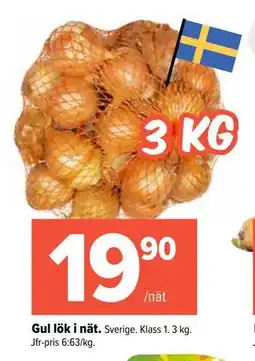 Coop Extra Gul lök i nät erbjuda