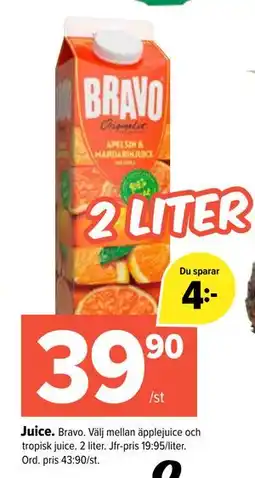 Coop Extra Juice erbjuda