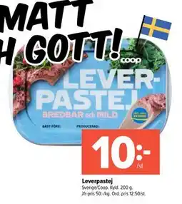 Coop Extra Leverpastej erbjuda