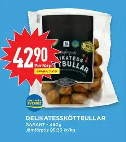 Willys DELIKATESSKÖTTBULLAR erbjuda