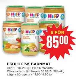 Willys EKOLOGISK BARNMAT erbjuda