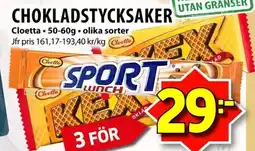 Matvärlden Tensta CLOETTA Chokladstycksaker erbjuda