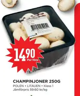 Willys Hemma CHAMPINJONER 250G erbjuda