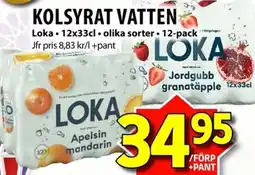 Matvärlden Tensta LOKA Kolsyrat vatten erbjuda