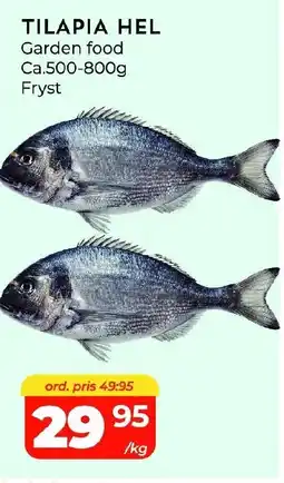 Matrix Butikerna GARDEN FOOD Tilapia hel erbjuda