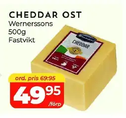Matrix Butikerna WERNERSSONS Cheddar ost wernerssons erbjuda