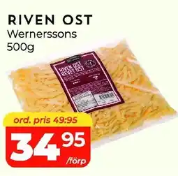 Matrix Butikerna WERNERSSONS Riven ost erbjuda