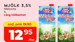 Matrix Butikerna MLEKOVITA Mjölk 3,5% erbjuda