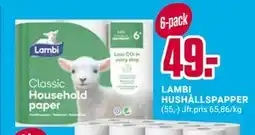 ÖoB LAMBI HUSHÅLLSPAPPER erbjuda