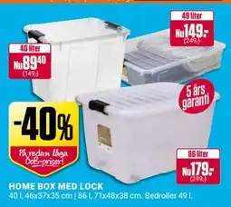 ÖoB HOME BOX MED LOCK erbjuda