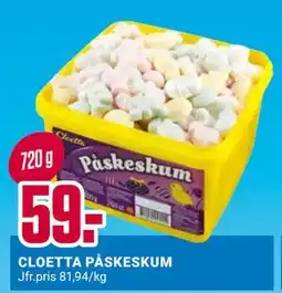 ÖoB CLOETTA PÅSKESKUM erbjuda