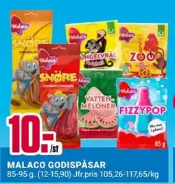 ÖoB MALACO GODISPÅSAR erbjuda