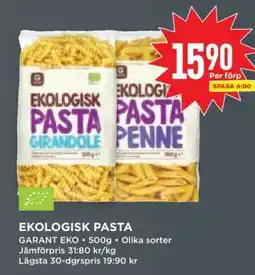 Willys EKOLIGISK PASTA erbjuda