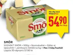 Willys SMÖR erbjuda