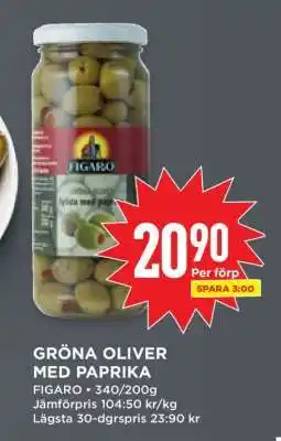 Willys GRÖNA OLIVER MED PAPRIKA erbjuda