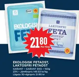 Willys Ekologisk Fetaost, Laktosfri Fetaost erbjuda