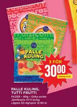 Willys PALLE KULING, TUTTI FRUTTI erbjuda