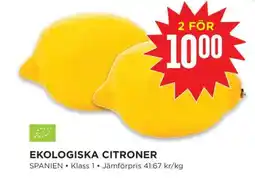 Willys Ekologiska Citroner erbjuda