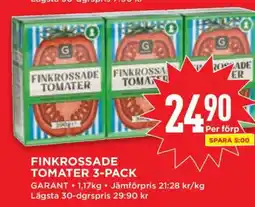 Willys Finkrossade Tomater 3-Pack erbjuda