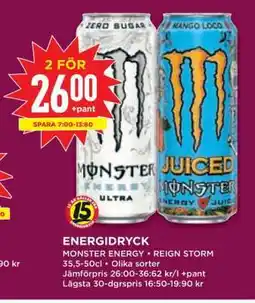 Willys ENERGIDRYCK erbjuda