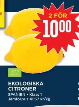Willys Ekologiska Citroner erbjuda