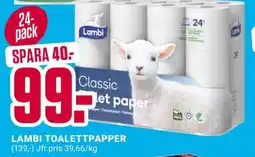 ÖoB Lambi toalettpapper erbjuda