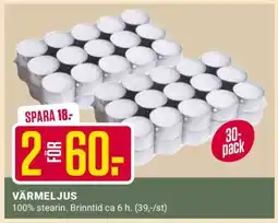 ÖoB Värmeljus erbjuda