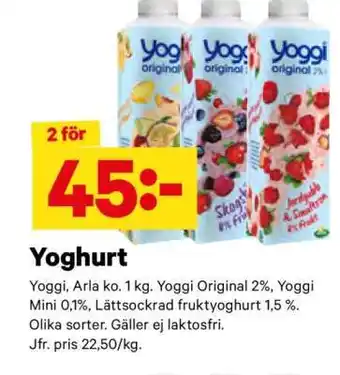 City Gross Yoggi yoghurt erbjuda