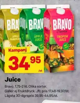 City Gross Bravo juice erbjuda