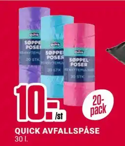 ÖoB QUICK AVFALLSPÅSE erbjuda