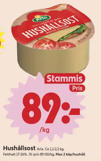 ICA Nära ARLA Hushållsost erbjuda