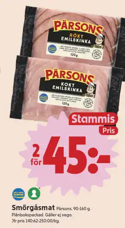 ICA Nära PÄRSONS Smörgåsmat erbjuda