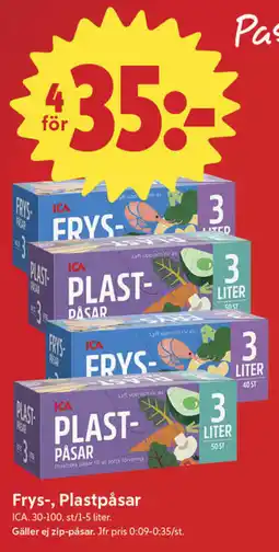 ICA Nära ICA Frys-, plastpåsar erbjuda